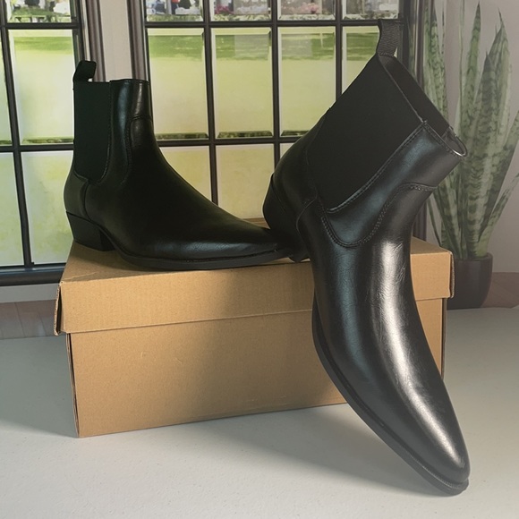 ASOS DESIGN stacked heel western chelsea boots - Picture 5 of 5